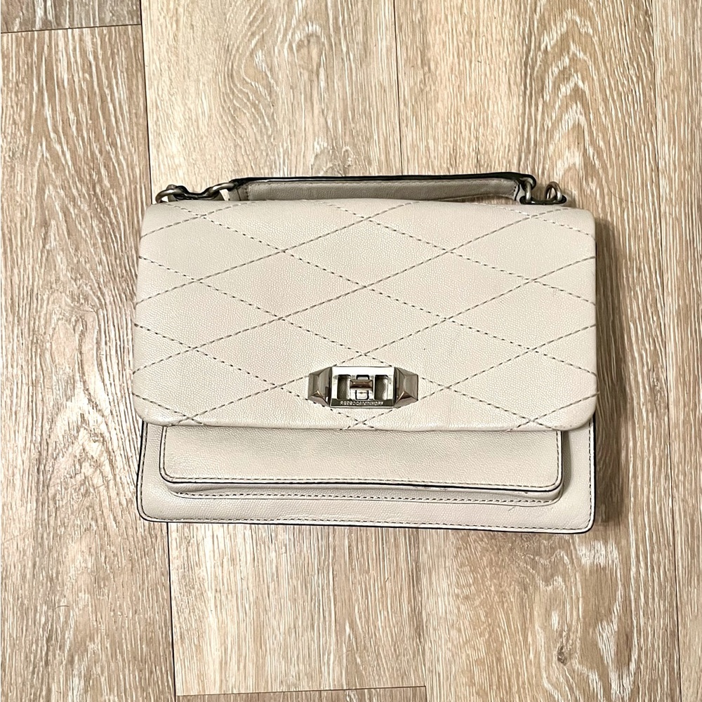 Rebecca Minkoff Crossbody: Grey leather